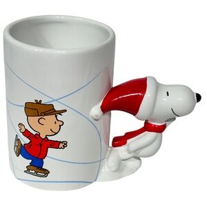 Teleflora Peanuts Mug Snoopy 3D Handle Charlie Brown Christmas 50 Years